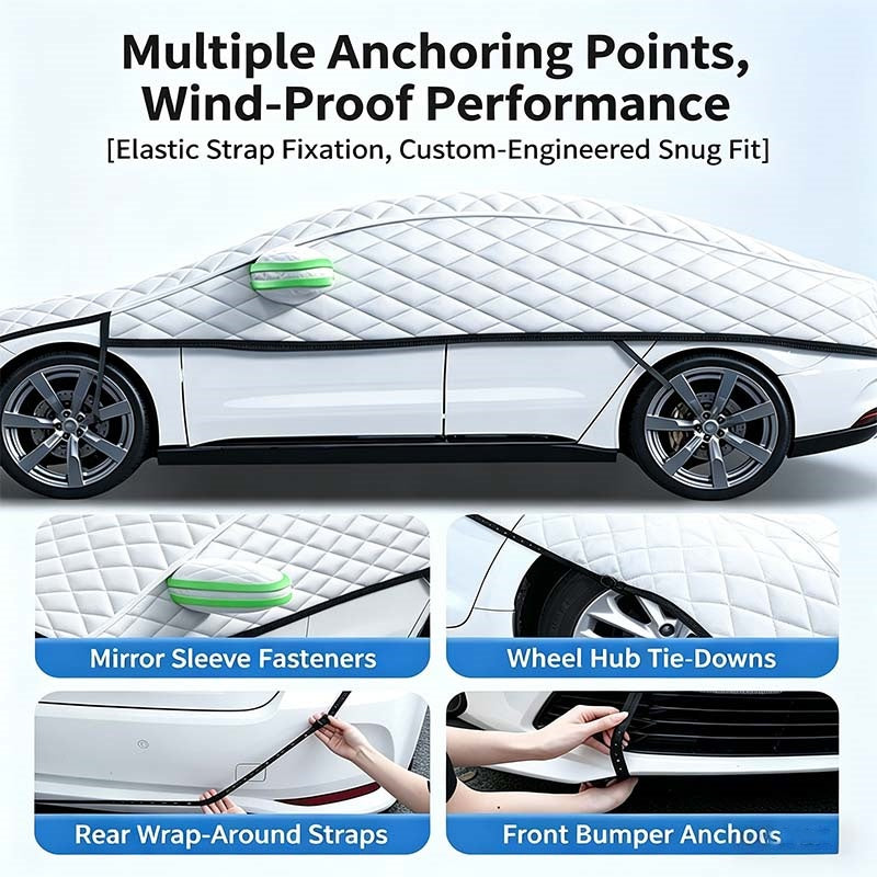 🥳HOT SALE🥳💞50K+ SOLD!🌨️🛡️ 50% OFF! Car Windshield Snow Cover – All‑season, multi‑layer. Covers hood, glass & side windows. Strong straps, no slipping! 🚙💨