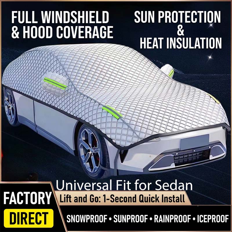 🥳HOT SALE🥳💞50K+ SOLD!🌨️🛡️ 50% OFF! Car Windshield Snow Cover – All‑season, multi‑layer. Covers hood, glass & side windows. Strong straps, no slipping! 🚙💨