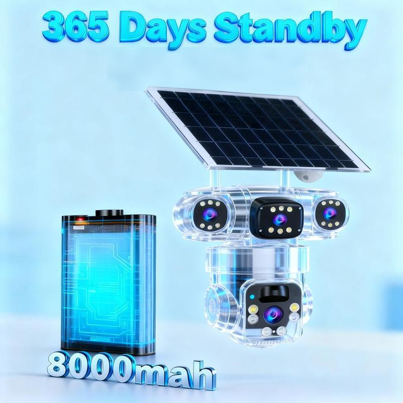 ⏳Time-Limited Special🏠📷 Smart Solar Security Camera – 360° pan/tilt, solar+battery, motion-triggered alarm