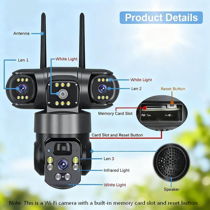 ⏳Time-Limited Special🏠📷 Smart Solar Security Camera – 360° pan/tilt, solar+battery, motion-triggered alarm