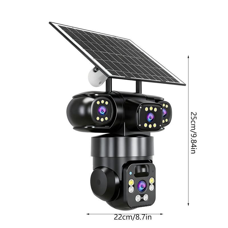 ⏳Time-Limited Special🏠📷 Smart Solar Security Camera – 360° pan/tilt, solar+battery, motion-triggered alarm