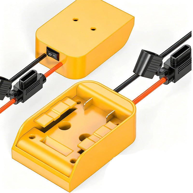 Power Wheels Adapter for DeWalt 18V/20V Battery with Switch & Fuse