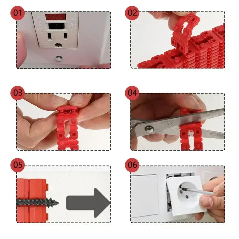 🔧 50% OFF NOW!🧱 Outlet Spacers for Electrical Box – Adjustable, Secure & Non-Conductive – DIY Electrical Essential 🛡️