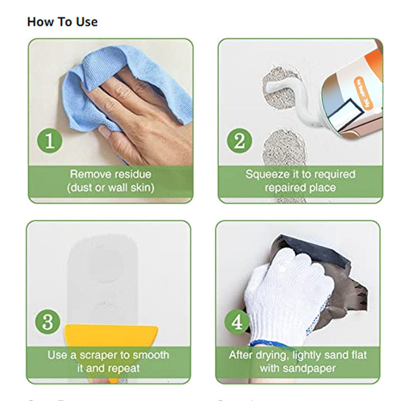 💥50% off🧴All-Purpose Wall Repair Paste – Fill Holes in a Single Stroke – Pay on Delivery ✨✅