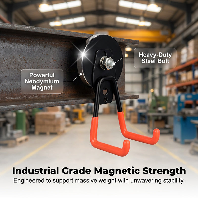 🧲 Save 50%! 🪝 Heavy-Duty Magnetic Double-Claw Hook – Strong hold & versatile ✨