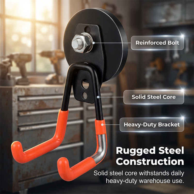 🧲 Save 50%! 🪝 Heavy-Duty Magnetic Double-Claw Hook – Strong hold & versatile ✨
