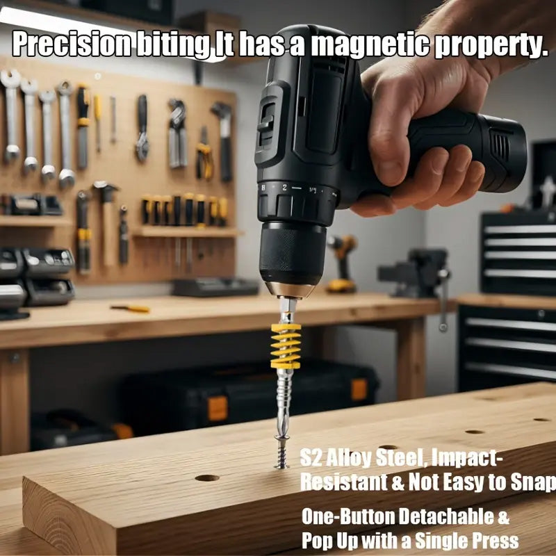 🧲 2026 Sale — Over 59,900 Sold! 🔧 Magnetic Depth Stop Screwdriver Bit Holder