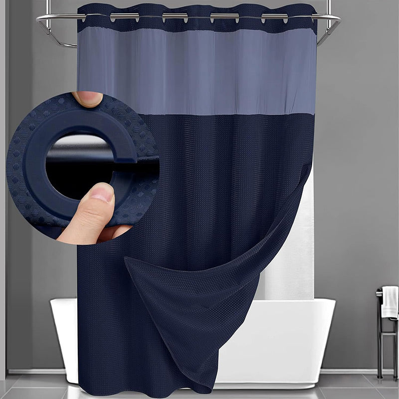 🎁Last Day Promotion 50% OFF🔥Waffle Pattern Shower Curtain