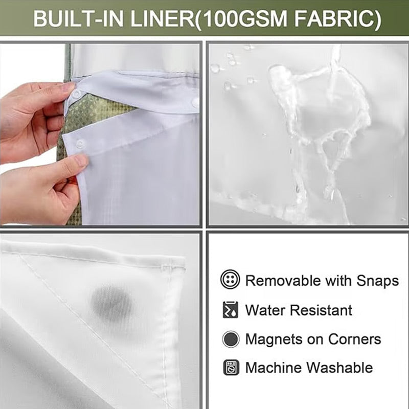 🎁Last Day Promotion 50% OFF🔥Waffle Pattern Shower Curtain