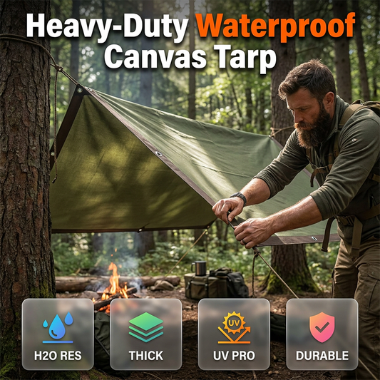 Heavy-Duty Waterproof Tarp 🛡️ Tough, Tear-Proof & Ready for Any Weather 🌧️✨