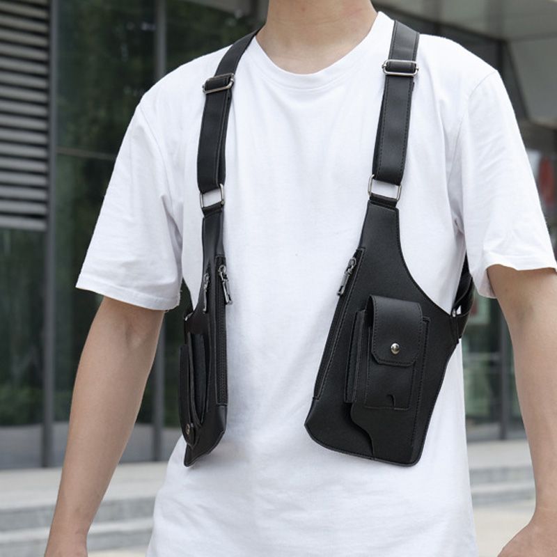 Anti-Theft Multi-Pocket Double-shoulder Tactical Bag