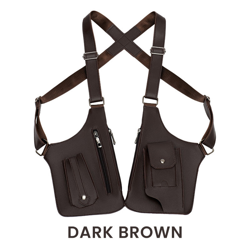 Anti-Theft Multi-Pocket Double-shoulder Tactical Bag