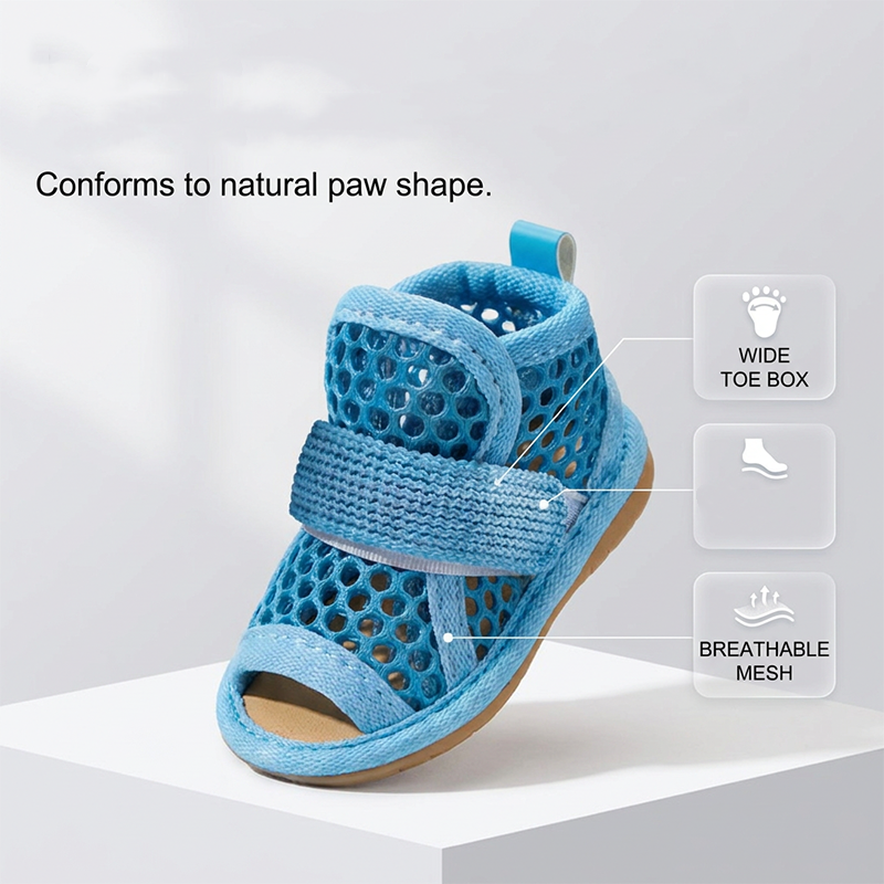 🔥 LAST DAY SPECIAL 50% OFF! ⚡ Lightweight Mesh Anti-Slip Pet Dog Boots – Breathable Summer Sandals, All Terrain Use 🐶