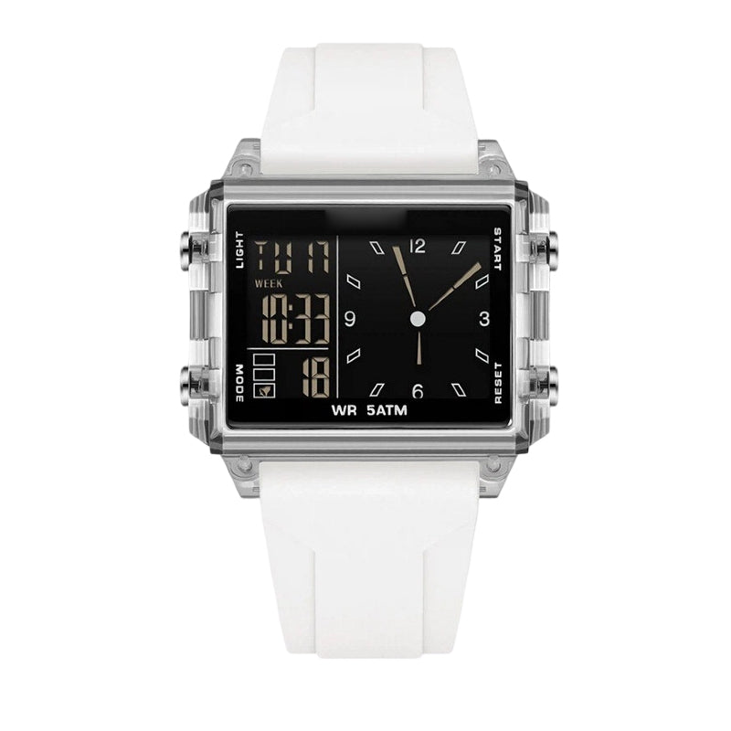 ⌚ 50% OFF NOW! 💧 Transparent Digital Watch – 50M Waterproof, Luminous Display & Hybrid Time – Style Meets Function ✨