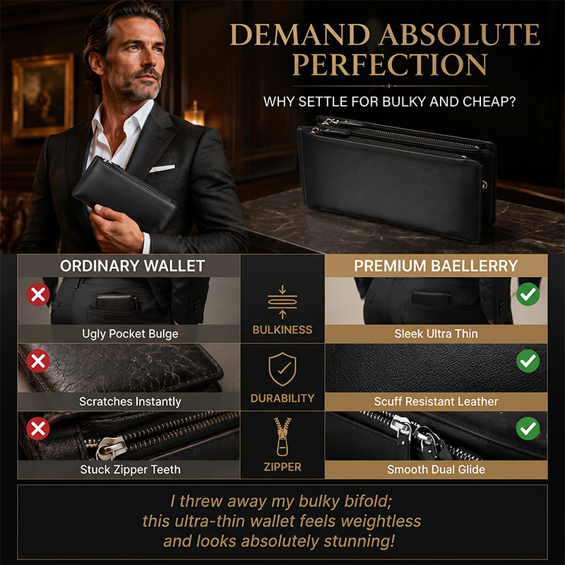Slim Long Wallet for Men