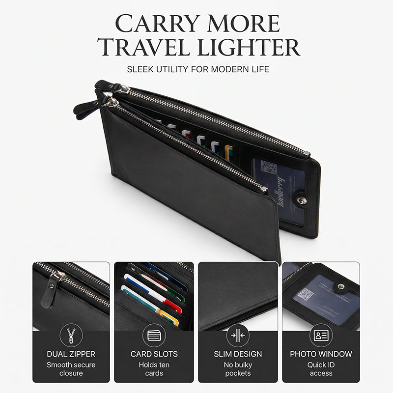 Slim Long Wallet for Men