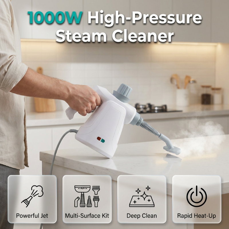 Multi-Purpose High-Temperature Steam Cleaner Kit
