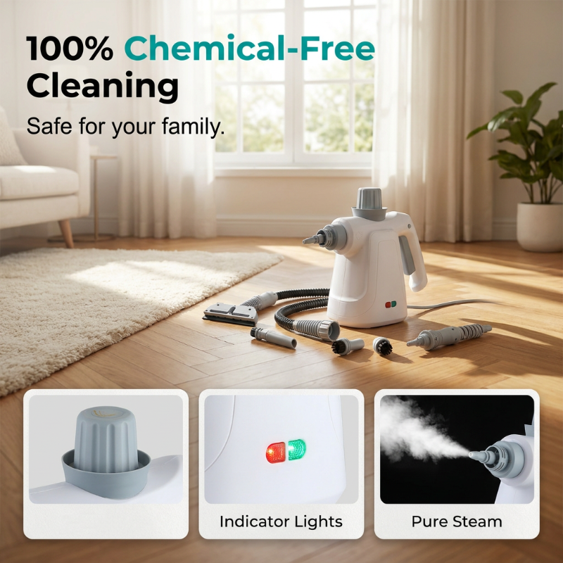 Multi-Purpose High-Temperature Steam Cleaner Kit