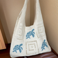 🌸Turtle Pattern Crochet Tote Bag