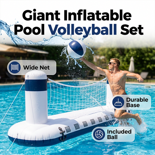 Inflatable Rocket Ship Water Volleyball Net Set