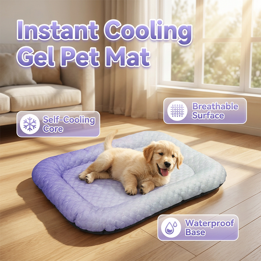 🥳2026 HOT SALE🥳💞50K+ SOLD!🐶❄️ 50% OFF! Cooling Gel Mat for Pets – No refrigeration needed, instant heat relief. Breathable, non‑toxic. Helps pets sleep cool all summer! 🌿✨