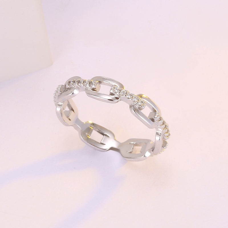 🎁New Arrival 50% OFF💥Interlocking Chain Link Eternity Ring