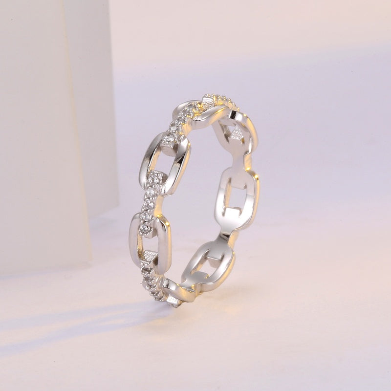 🎁New Arrival 50% OFF💥Interlocking Chain Link Eternity Ring
