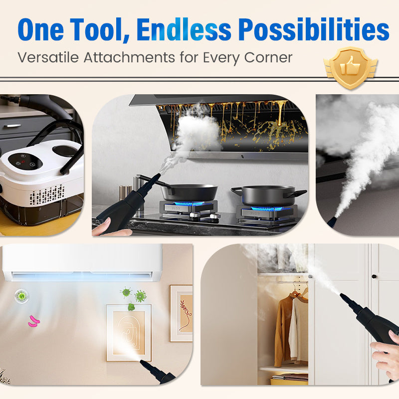🥳HOT SALE💞50K+ SOLD!📢⏰ 50% OFF!💞Multifunctional High-Temperature Steam Cleaner for Home