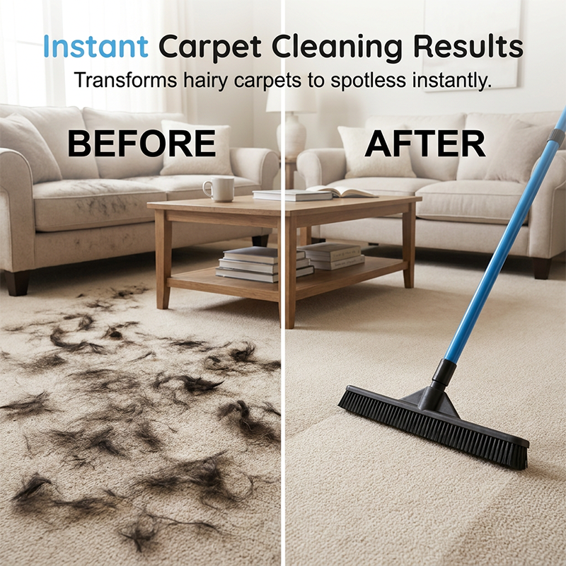 🏆LAST DAY SALE 50% OFF🔥Pet Hair Removal Rubber Broom