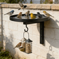 🐦 Wall-Mounted Metal Bird Bath Basin | Space-Saving Garden Bird Water Bowl for Patios, Fences & Outdoor Walls