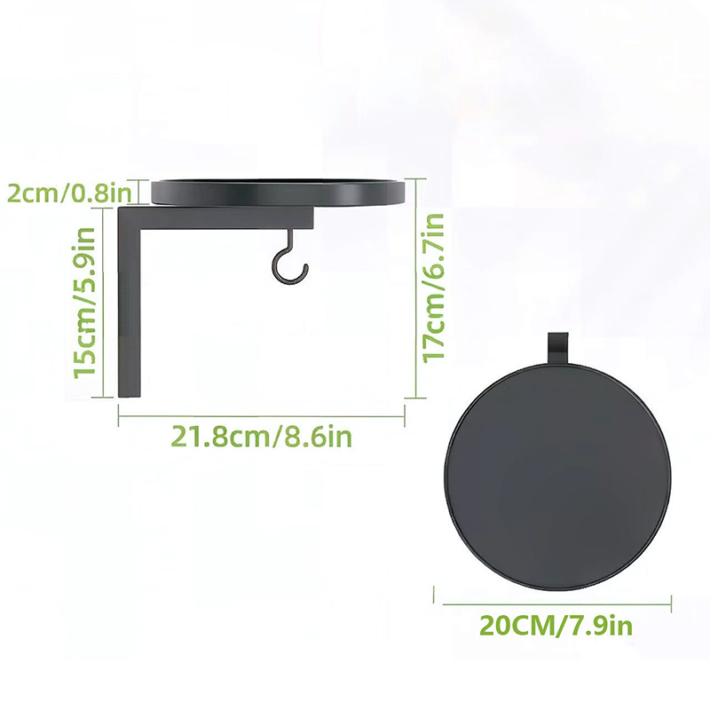 🐦 Wall-Mounted Metal Bird Bath Basin | Space-Saving Garden Bird Water Bowl for Patios, Fences & Outdoor Walls