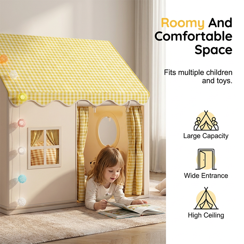 🏰 55% OFF NOW! ⏰ Children's Play Tent Castle – Spacious & easy to set up – Breathable fabric, perfect for indoor or outdoor fun – encourages imaginative play ✨🧸