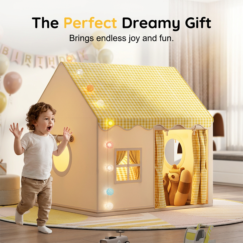 🏰 55% OFF NOW! ⏰ Children's Play Tent Castle – Spacious & easy to set up – Breathable fabric, perfect for indoor or outdoor fun – encourages imaginative play ✨🧸
