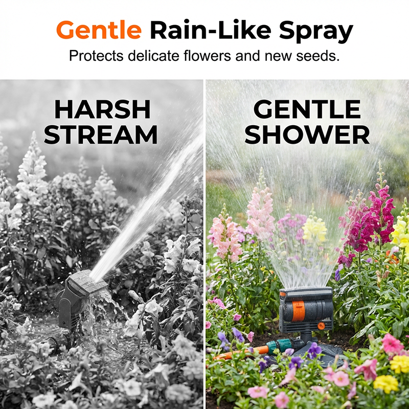 🏆 LAST DAY SPECIAL 50% OFF! 🔥 Wide-Coverage Automatic Rotating Garden Sprinkler – Oscillating Rain-Like Hydration for Lush Lawns 🌿