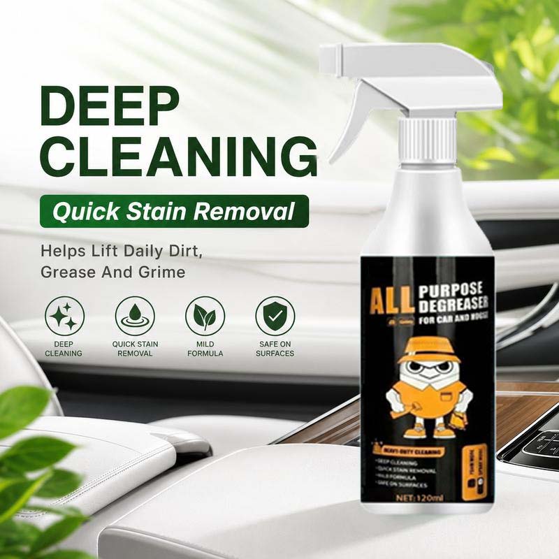 🧴🧼 Heavy-Duty Interior Cleaner & Degreaser – Cuts through grease & grime – Safe for cars, kitchens & workshops – streak-free formula ✨🚗