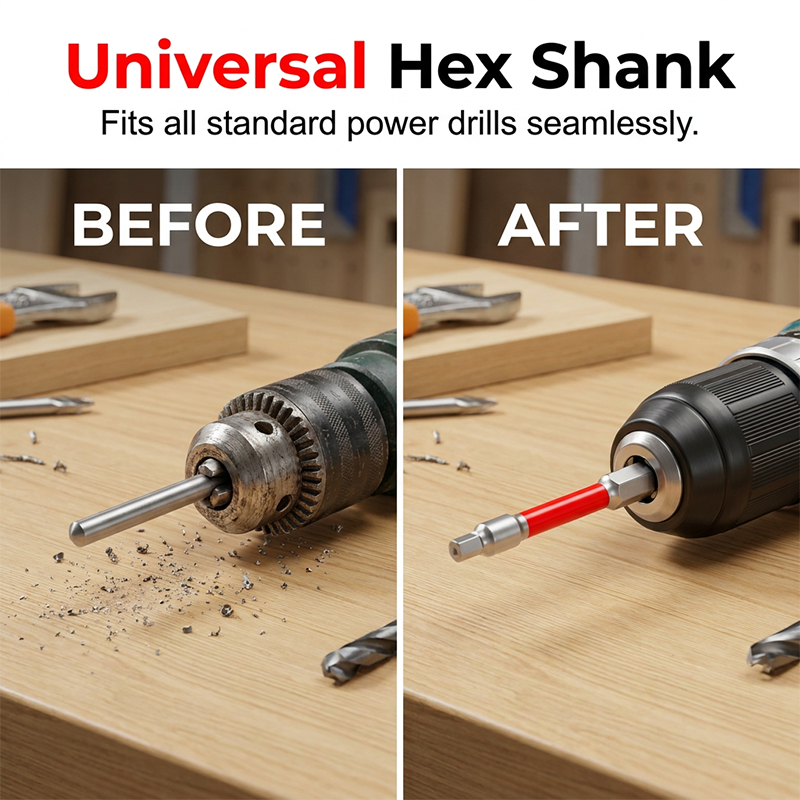 Universal 1/4" Shank Pagoda Hex Bits