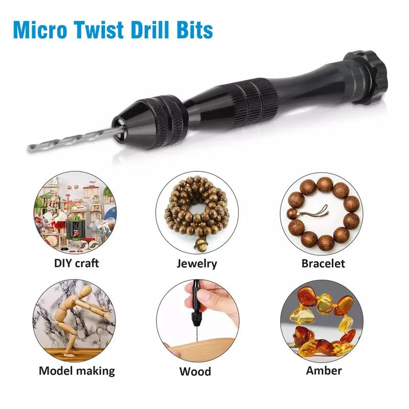 Precision Pin Vise Hand Drill Set