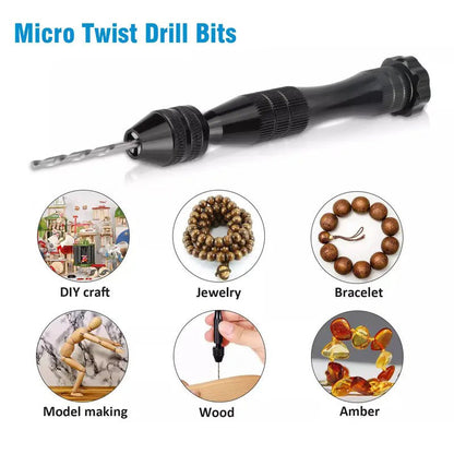 Precision Pin Vise Hand Drill Set