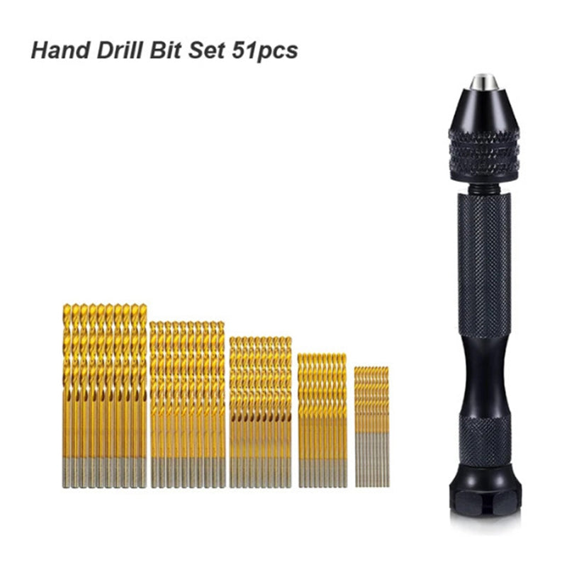 Precision Pin Vise Hand Drill Set