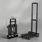Foldable Utility Cart with Telescopic Handle and Smooth Wheels