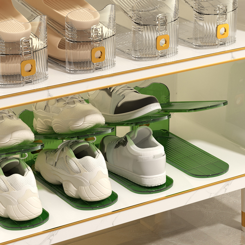 Adjustable Double-Decker Shoe Slots Organizer