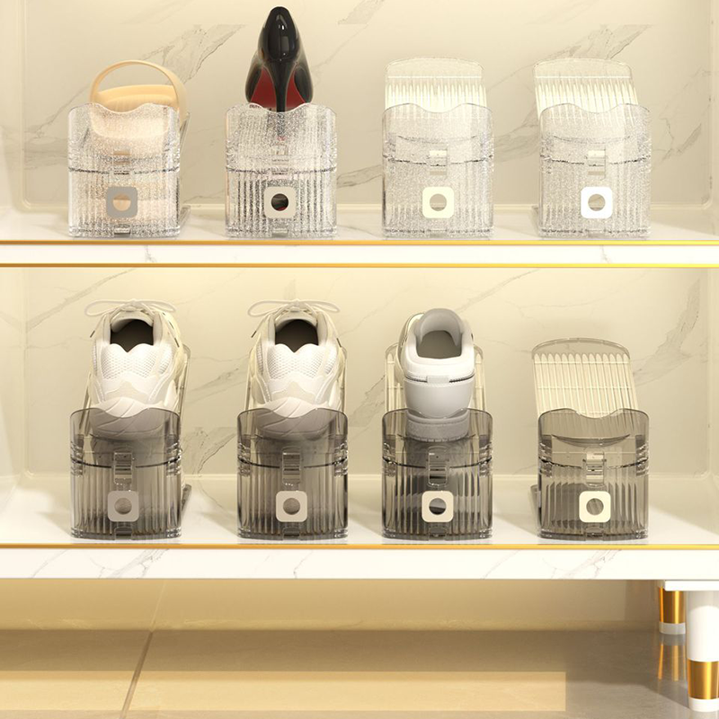 Adjustable Double-Decker Shoe Slots Organizer