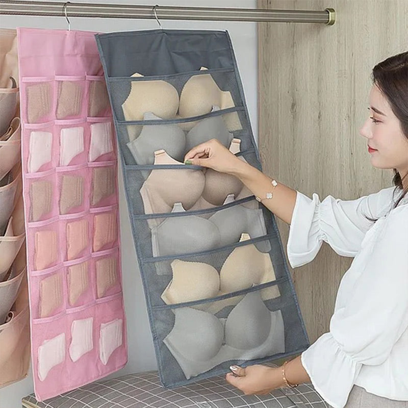 Double-Sided Storage Underwear Hanging Organizer