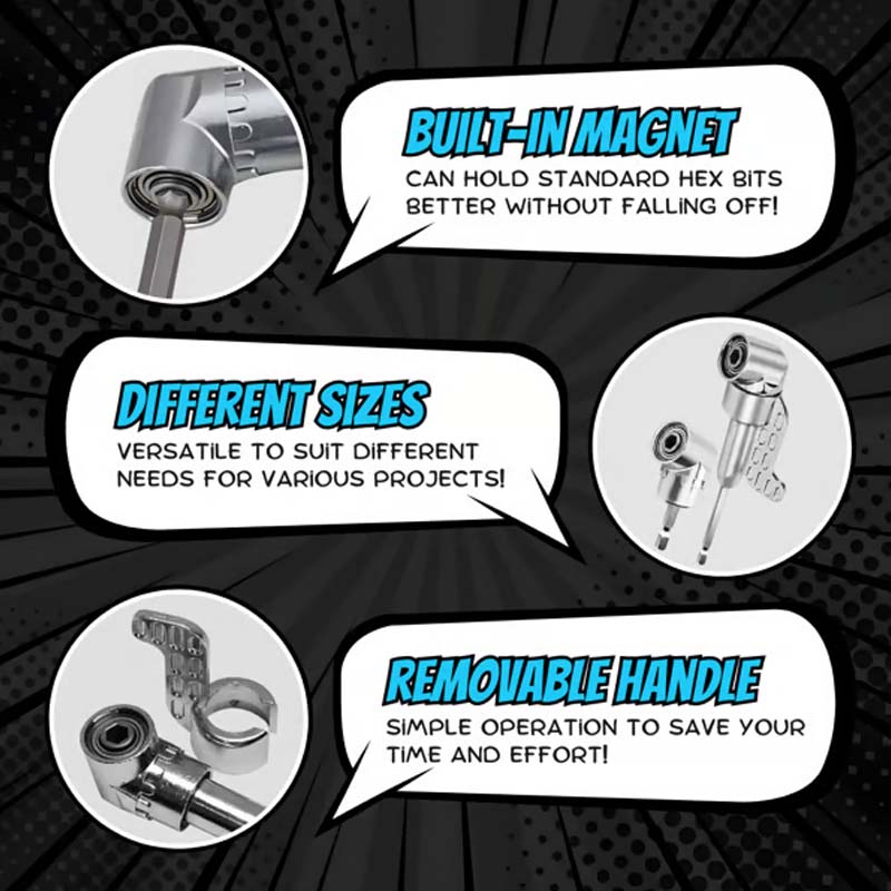 📢📢50% OFF !! 🔥105 Degree Right Angle Drill Adapter Set