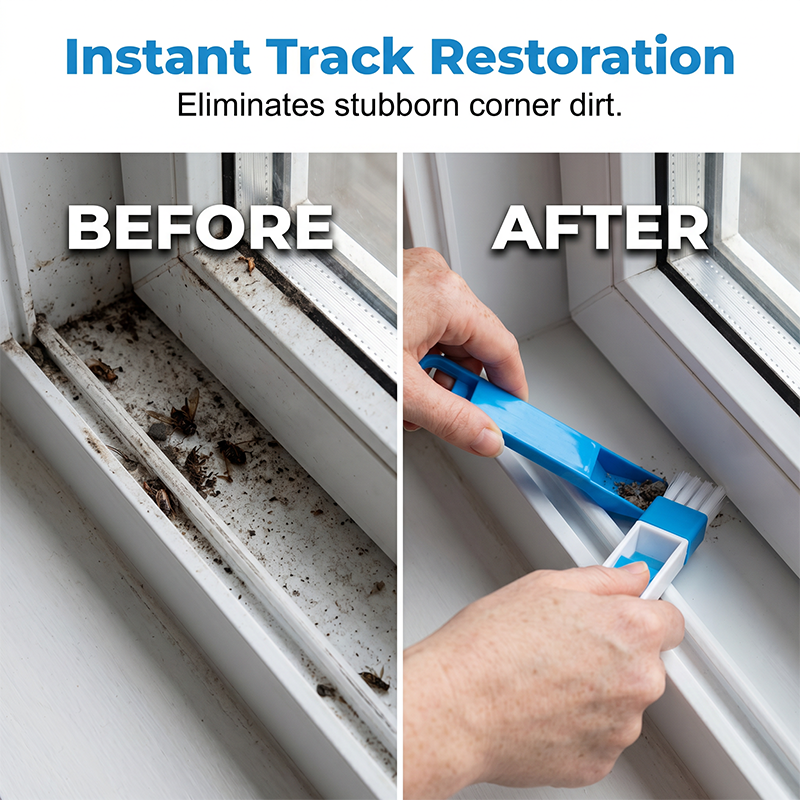 📢📢50% OFF !! ⏰🧹2-in-1 Window Groove Cleaning Brush🏠