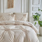 📢📢50% OFF !! ⏰ Elegant Pinch Pleat Duvet Cover Set – Wrinkle-Resistant, Breathable & Machine Washable. A Fresh, Inviting Bed Made Easy 🌿