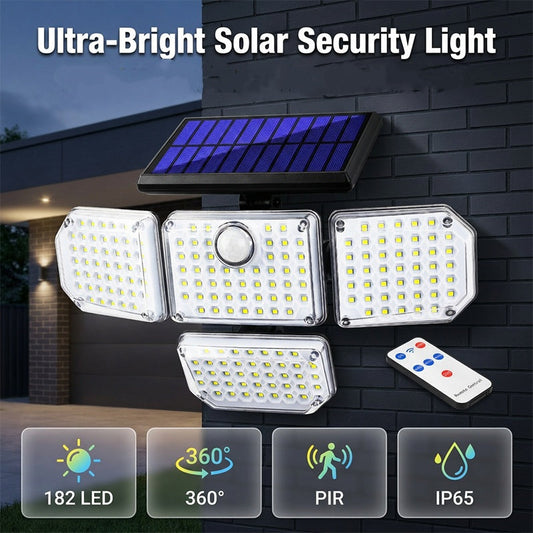Multi-Head Solar Motion Sensor Light