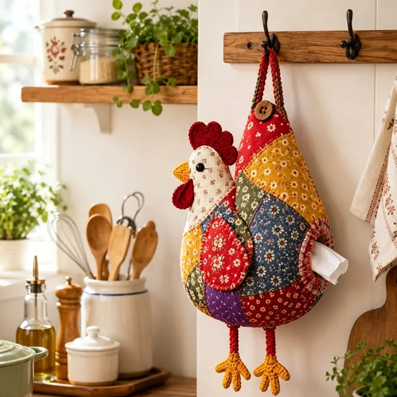 🧵🐤 DIY animal tissue holder – sew, hang, and brighten any space!