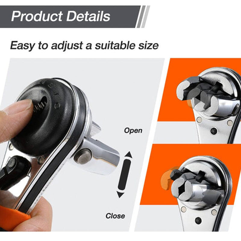 📢📢50% OFF !! ⏰Adjustable Ratchet Wrench
