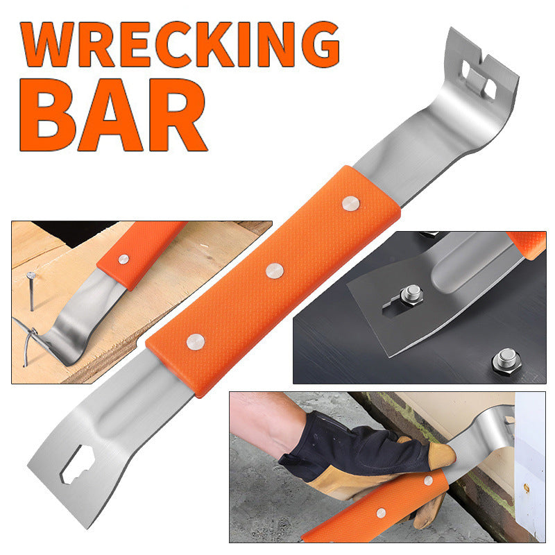 🔧 2026 Sale — Over 27,000 Sold!⚒️ Multifunctional Wrecking Bar – Nail Puller & Screwdriver Combo 🛠️